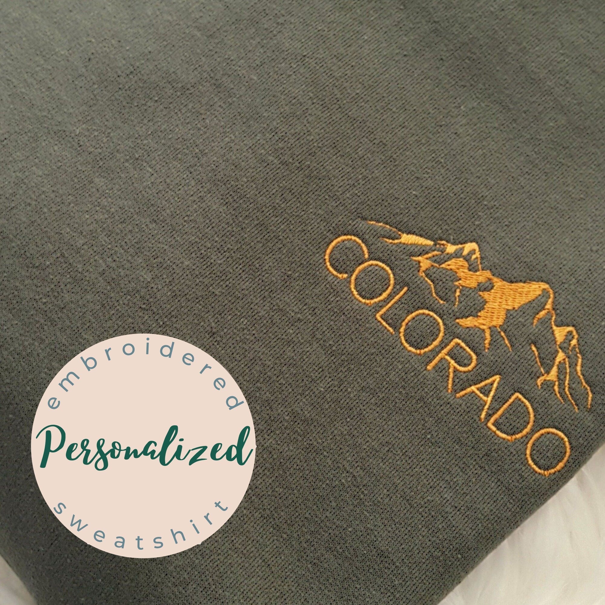 Custom Embroidered Mountain State Sweatshirt