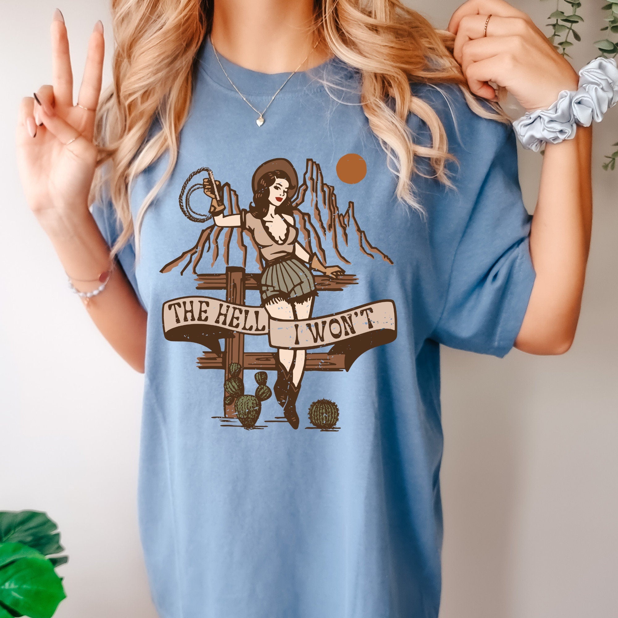 The Hell I Won't Western Shirt