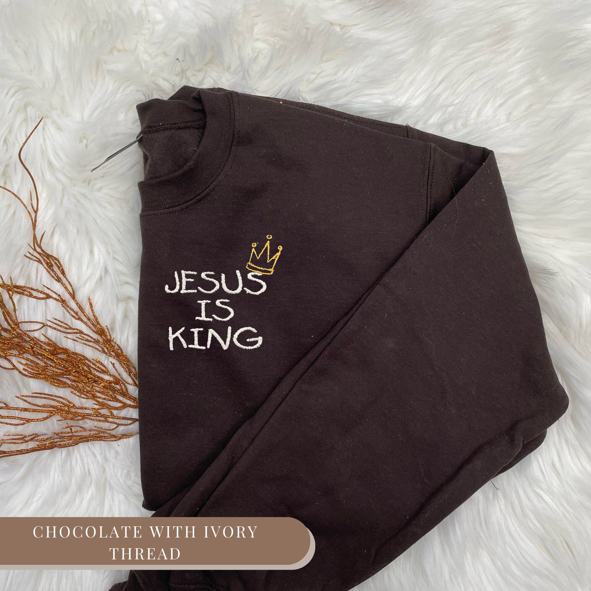 Jesus Is King Sweatshirt and T-Shirt Bundle - Christian Clothing