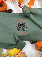 Spooky Mama Embroidered Sweatshirt - Halloween Sweatshirt, Mama Sweatshirt, Embroidered Shirt, Embroidered Crewneck, Halloween Sweater