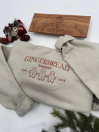 Embroidered Gingerbread Cookies Sweatshirt - Funny Christmas Crewneck for Winter Gifts