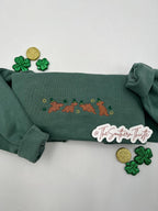 St. Patrick’s Day Lucky Dino Nuggets Embroidered Sweatshirt – Fun Festive Crewneck