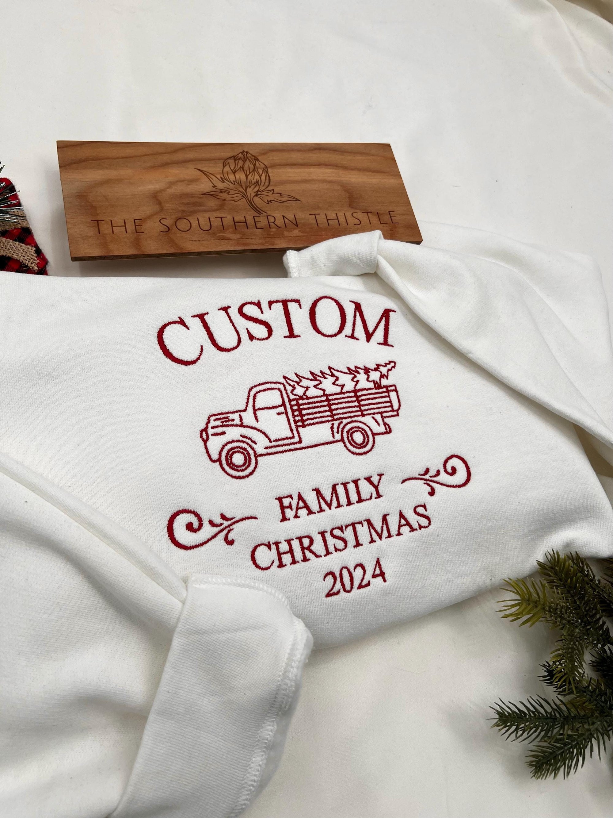 Custom Family Christmas Sweatshirt – Personalized Holiday Crewneck
