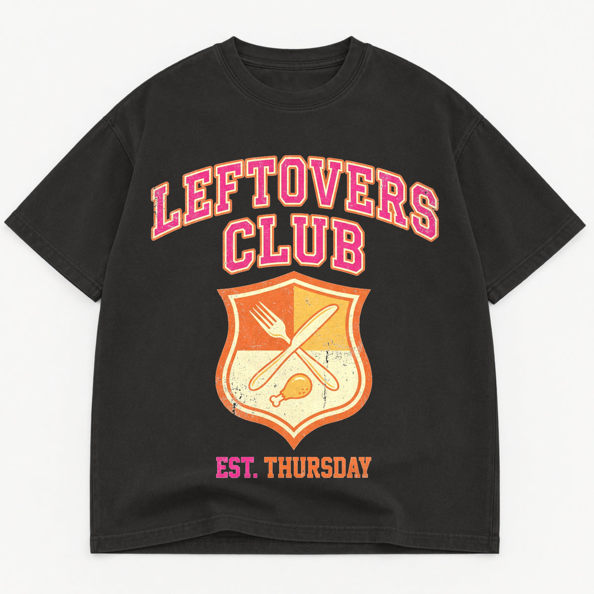 Leftovers Club Est Thursday Varsity Heavyweight Tee
