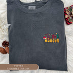 Tis The Season, Christmas Shirt, Embroidered Christmas Crewneck, Christmas Sweater, Christmas Gifts For Women, Embroidered Crewneck