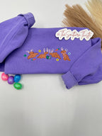 Dino Nugget Bunny Parade Embroidered Sweatshirt – Funny Easter Nugget Crewneck