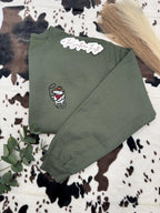Cowboy Rat Embroidered Sweatshirt – Western Rodeo Crewneck