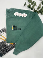 Teacher Name Sweatshirt | Custom Embroidered Crewneck | Back to School Gift | Teacher Appreciation Gift | Western Teacher Sweatshirt