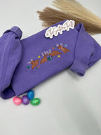 Dino Nugget Bunny Parade Embroidered Sweatshirt – Funny Easter Nugget Crewneck