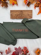 Thankful Embroidered Sweatshirt – Cozy Fall Crewneck