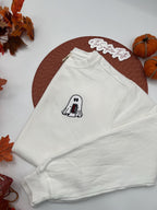 Soda Ghost Embroidered Sweatshirt – Cute Halloween Pullover