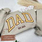 Personalized Dad Sweatshirt – Custom Varsity Name & Yea