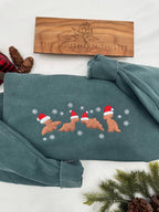 Christmas Dino Nuggets Sweatshirt - Cozy Crewneck for Dino Lovers - Perfect Trendy Xmas Gift