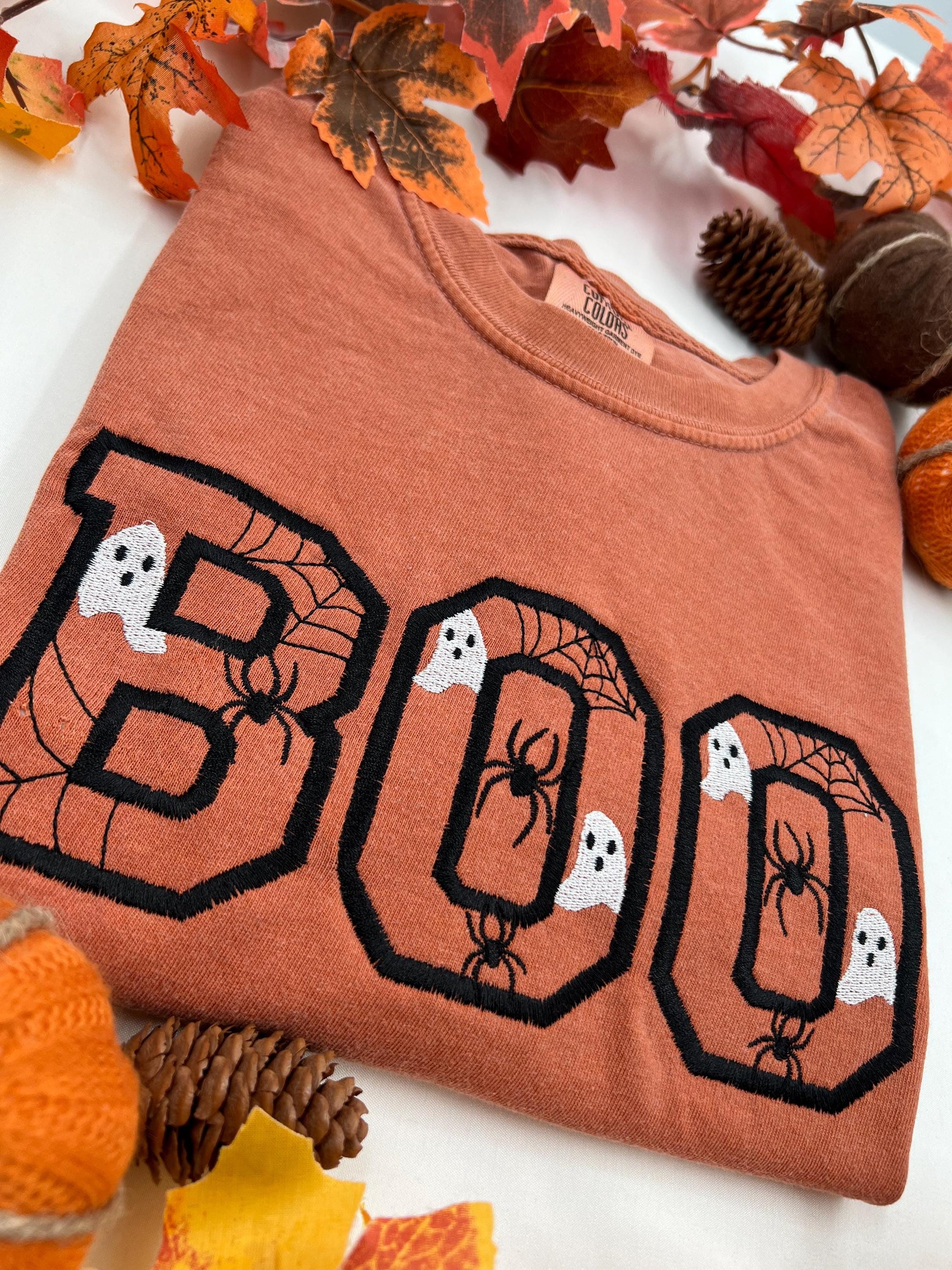 Boo Embroidered Tee