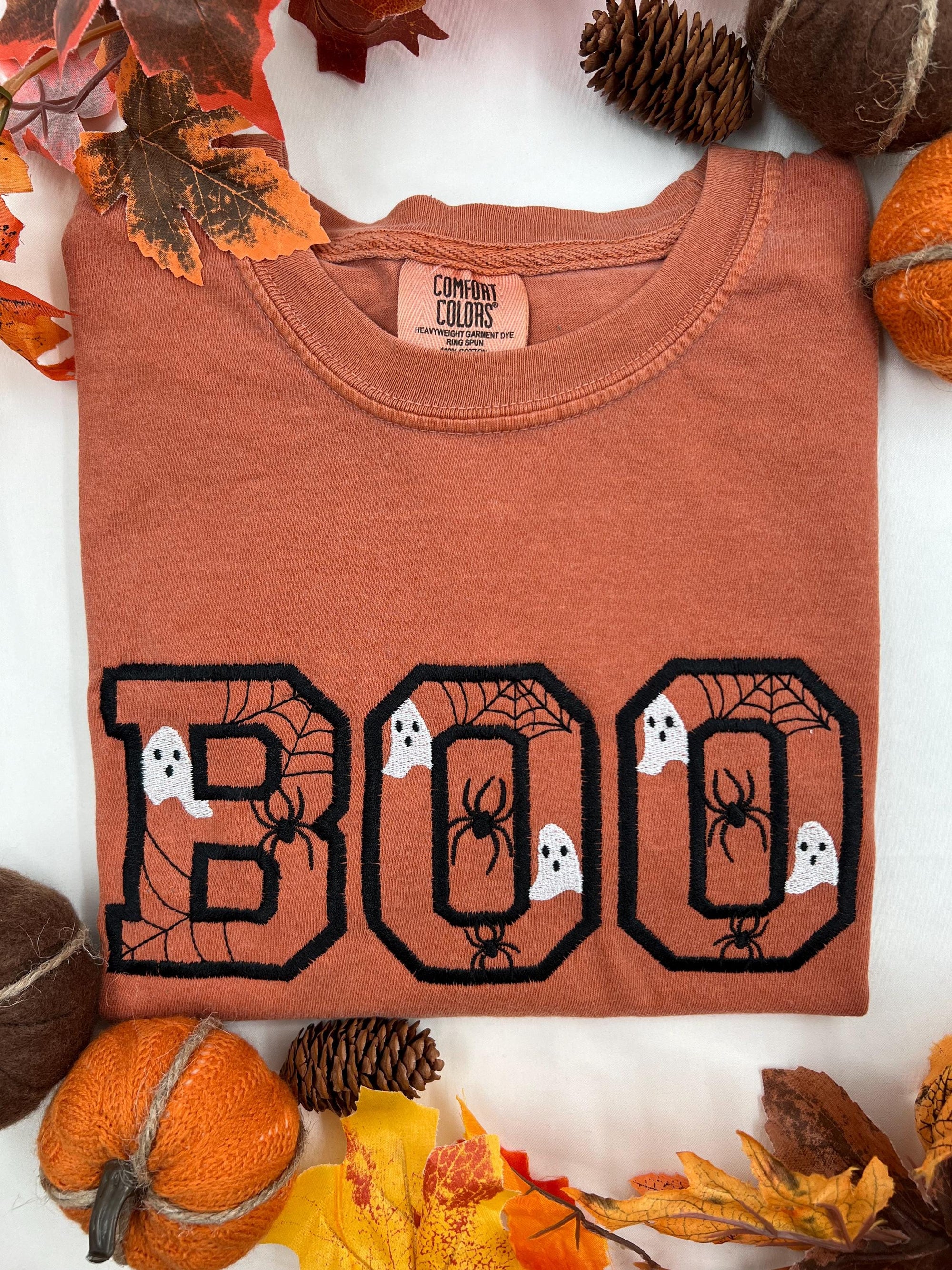 Boo Embroidered Tee