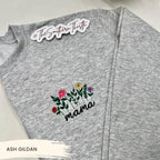 Floral Mama Embroidered Sweatshirt – Soft Script Crewneck with Colorful Flowers