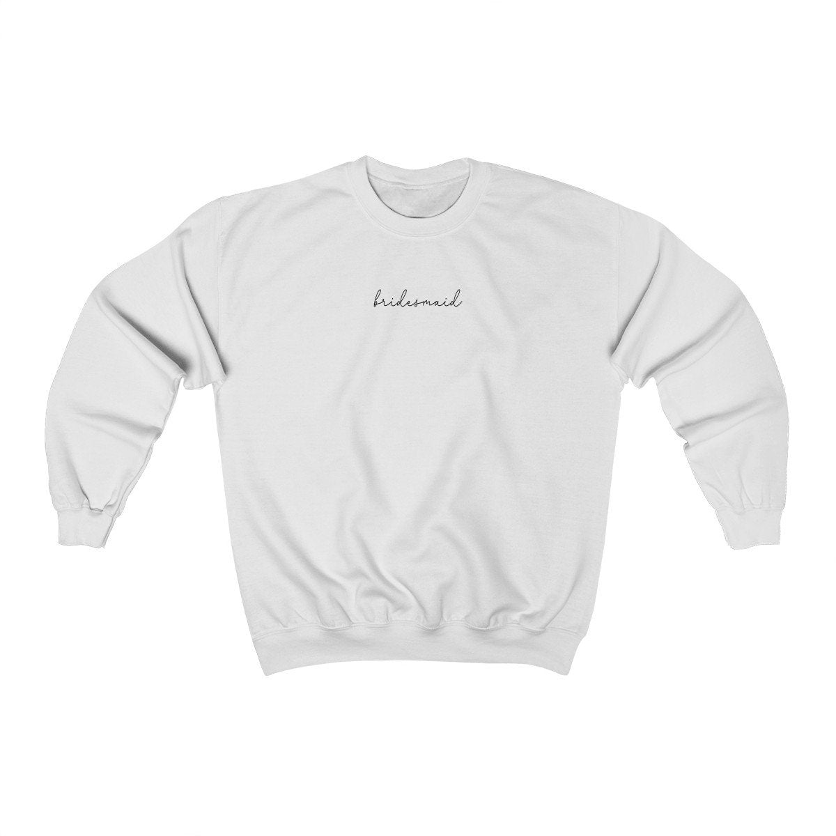 Bride & Bridesmaid Embroidered Sweatshirt – Wedding Party Crewneck