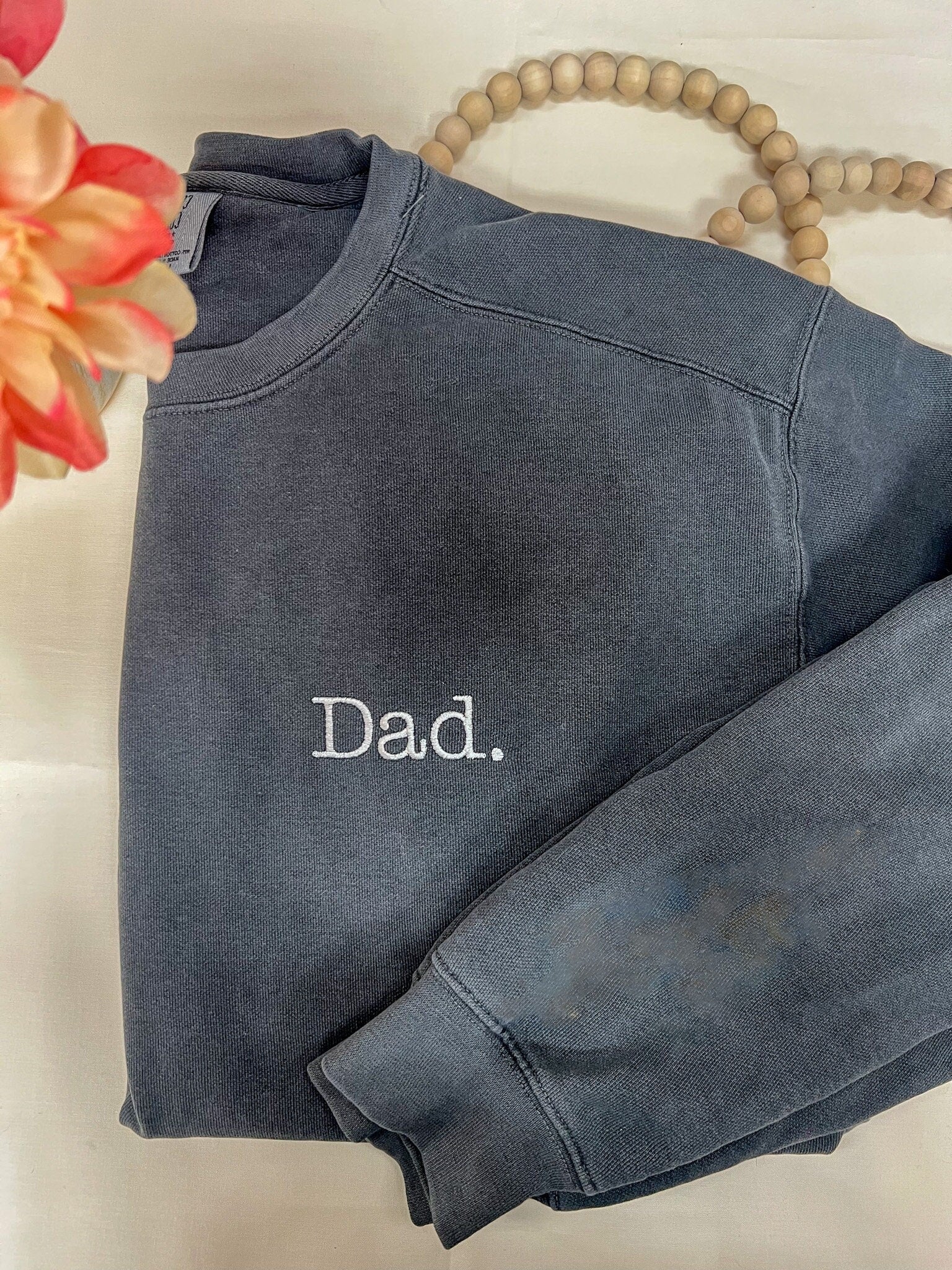 Minimalist Embroidered Dad Sweatshirt – Simple & Timeless Design