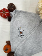 Pumpkin Ghost Embroidered Sweatshirt – Cute Halloween Pullover