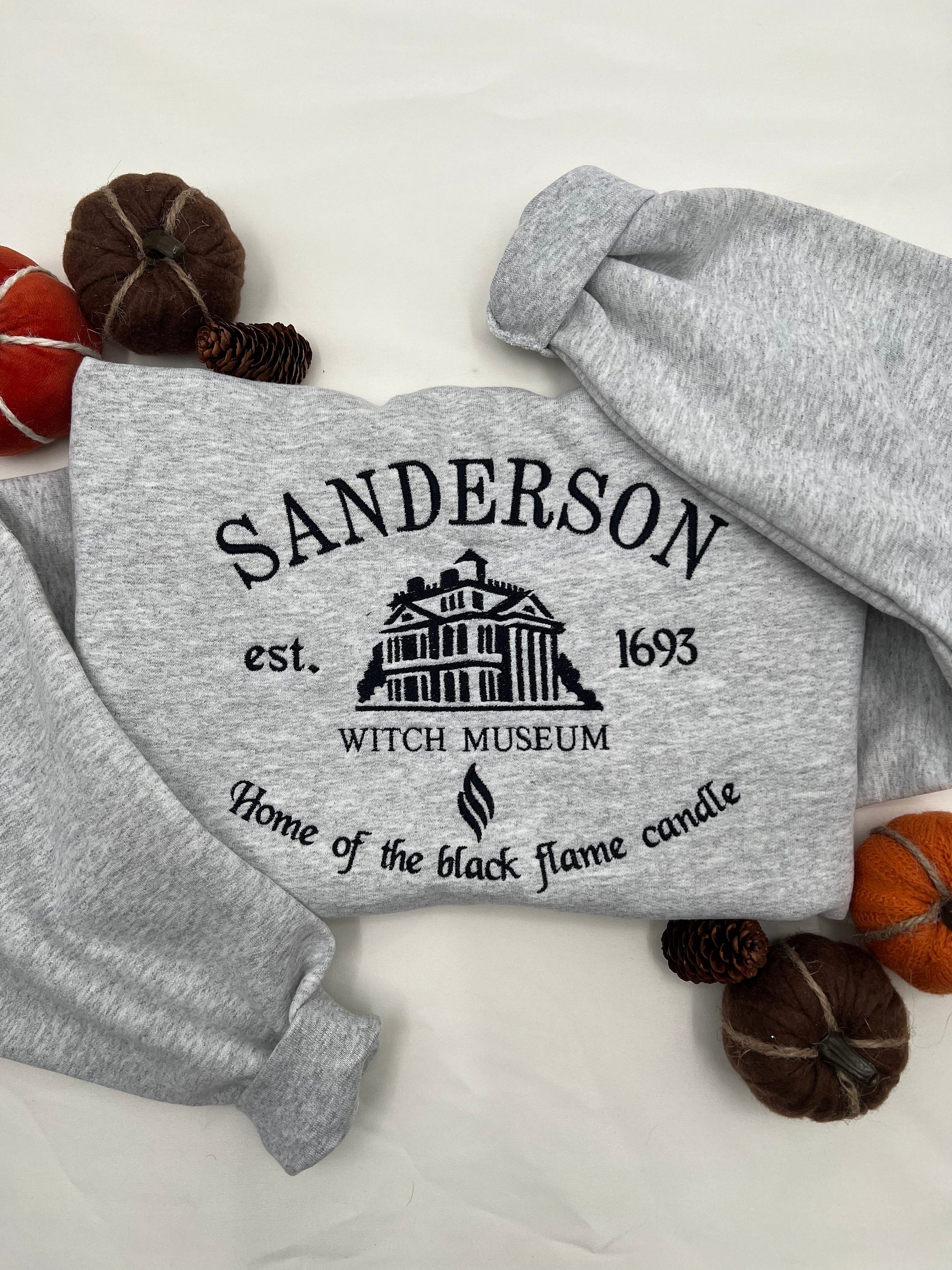 Sanderson Witch Museum Embroidered Sweatshirt – Halloween Pullover