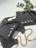 Dinosaur Sweatshirt - Embroidered Crewneck, Soft Cotton Blend, Cute Dino Gift