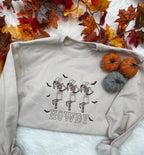 Howdy Cowgirl Skeleton Sweatshirt – Western Fall Halloween Crewneck