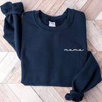 Minimalist Mama Embroidered Sweatshirt – Simple Script Comfort Colors Crewneck