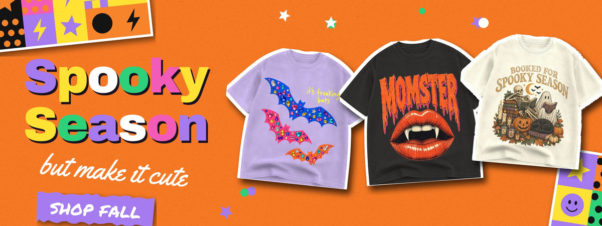 Cute Halloween graphic tees for women