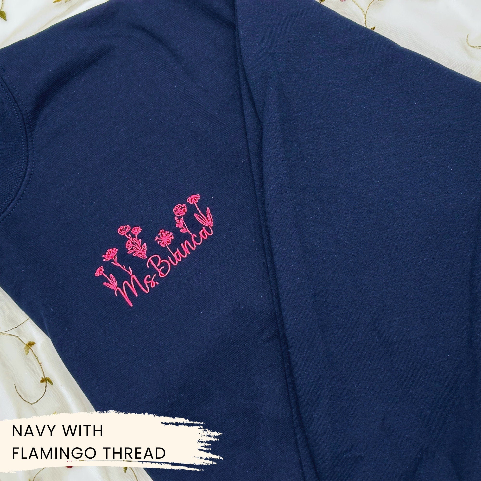 Custom Teacher Embroidered Sweatshirt – Personalized Educator Crewneck