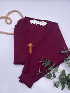 Faith Cross Embroidered Sweatshirt – Minimalist Christian Crewneck