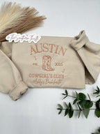 Custom Cowgirl’s Club Sweatshirt – Personalized Western Crewneck