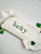 Lucky Embroidered Sweatshirt – St. Patrick’s Day Crewneck