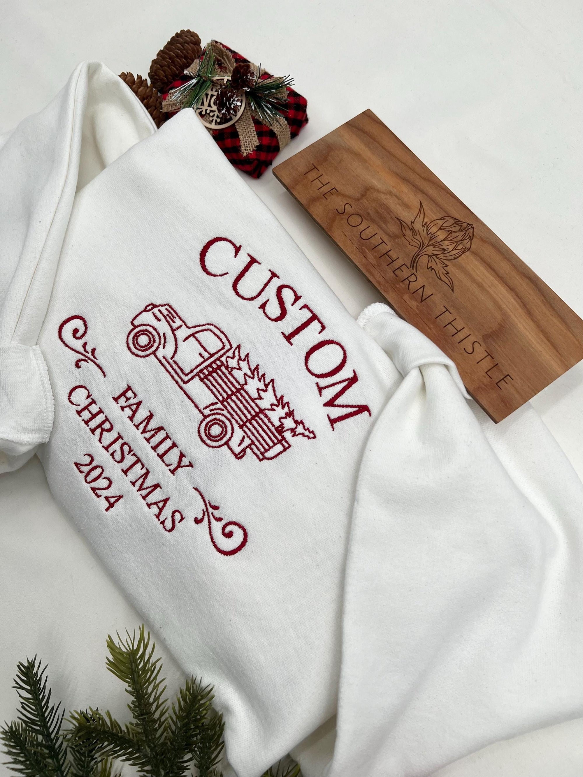 Custom Family Christmas Sweatshirt – Personalized Holiday Crewneck