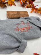 Pumpkin Season Embroidered Sweatshirt – Cozy Fall Crewneck