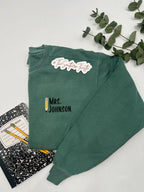 Teacher Name Sweatshirt | Custom Embroidered Crewneck | Back to School Gift | Teacher Appreciation Gift | Western Teacher Sweatshirt