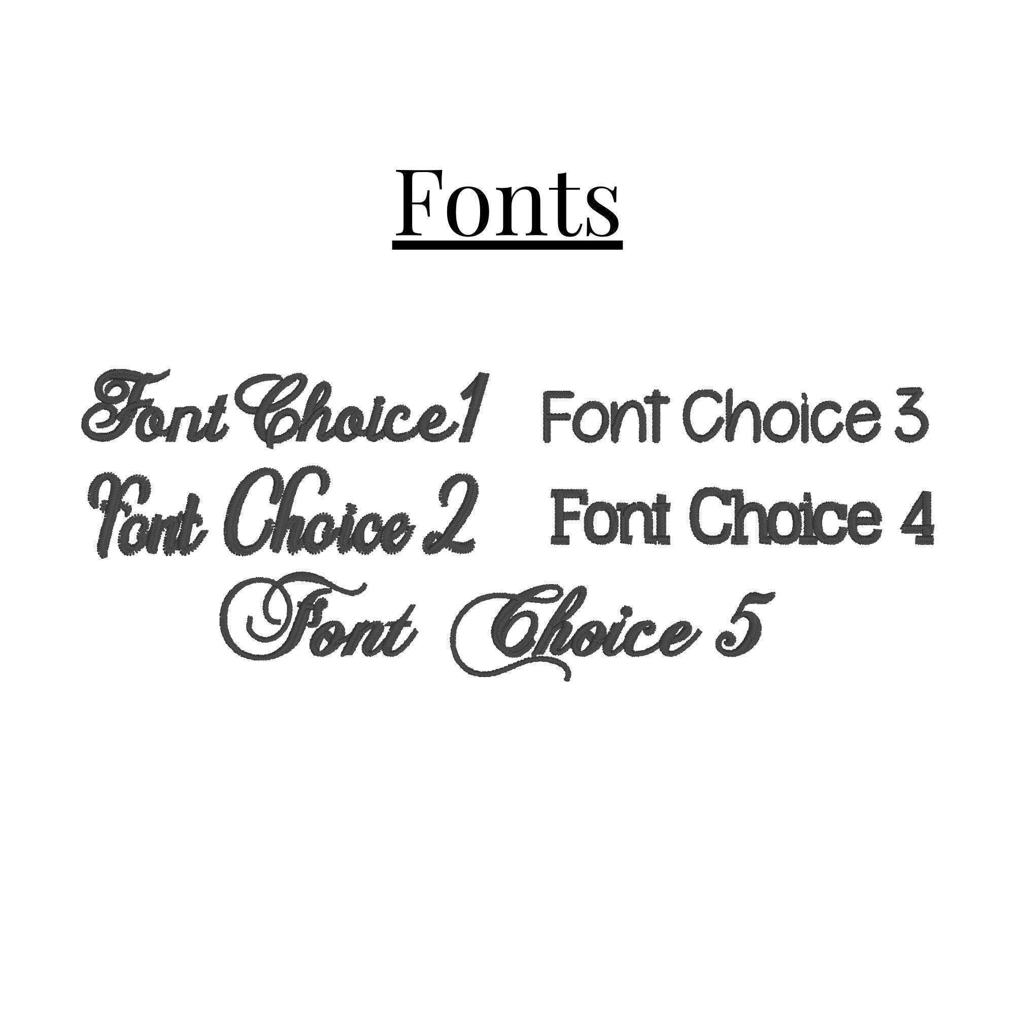 Embroidered Linen Napkins - Custom Cocktail Name Set of 6 with Fruit Design