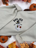 Boo Jee Ghost Embroidered Sweatshirt – Funny Halloween Pullover
