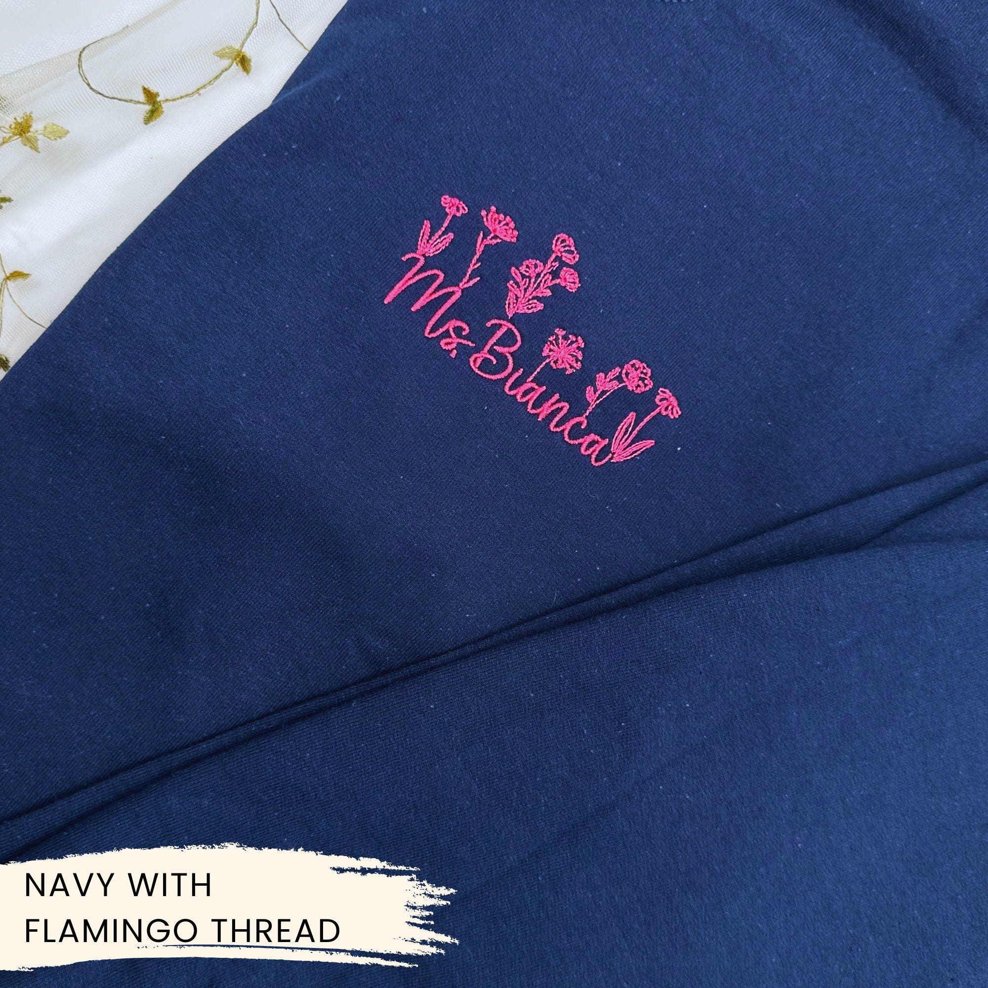 Custom Teacher Embroidered Sweatshirt – Personalized Educator Crewneck