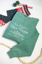Christmas Tree Farm Embroidered Sweatshirt – Festive Holiday Crewneck