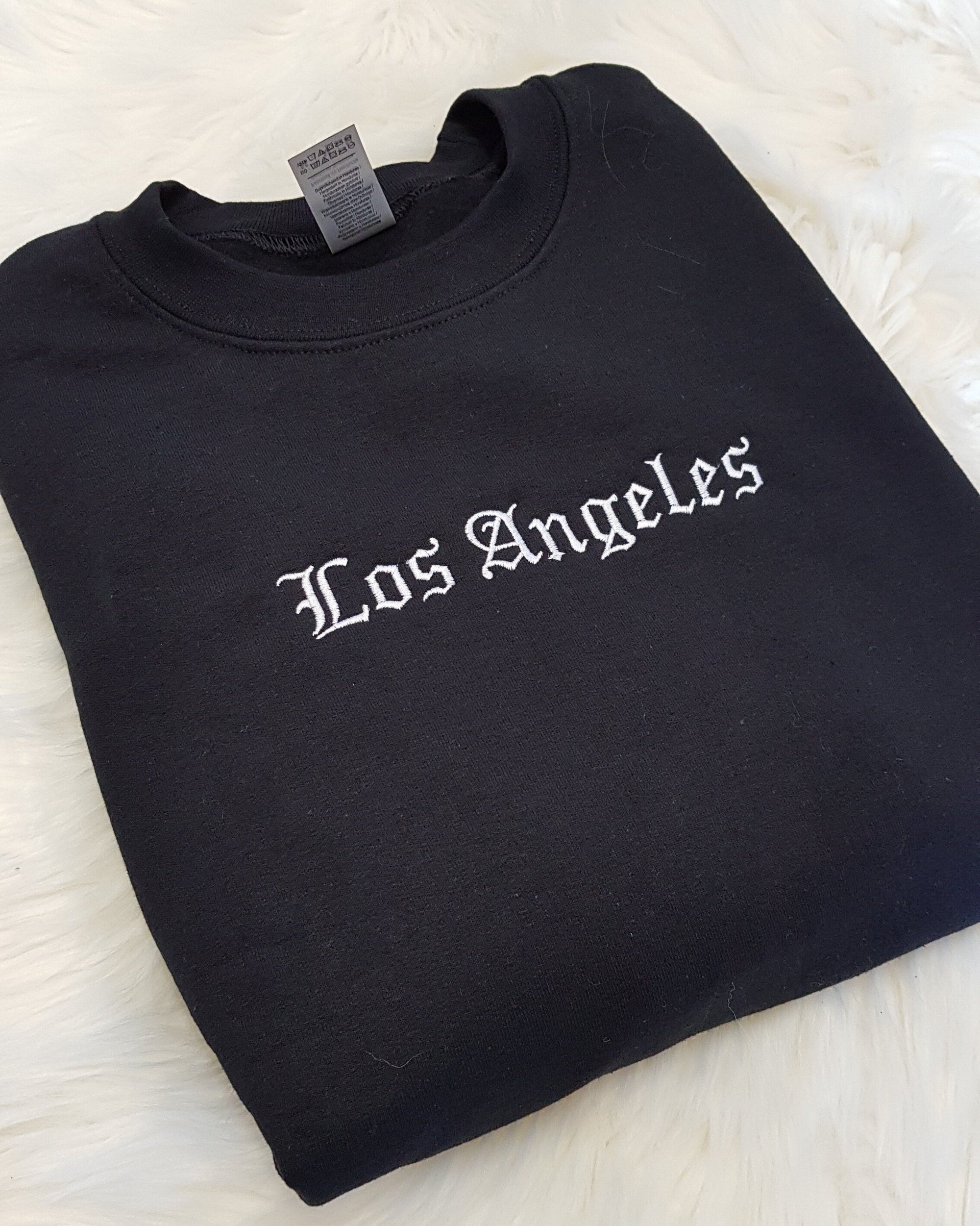 Los Angeles Embroidered Sweatshirt – Minimalist Sweatshirt