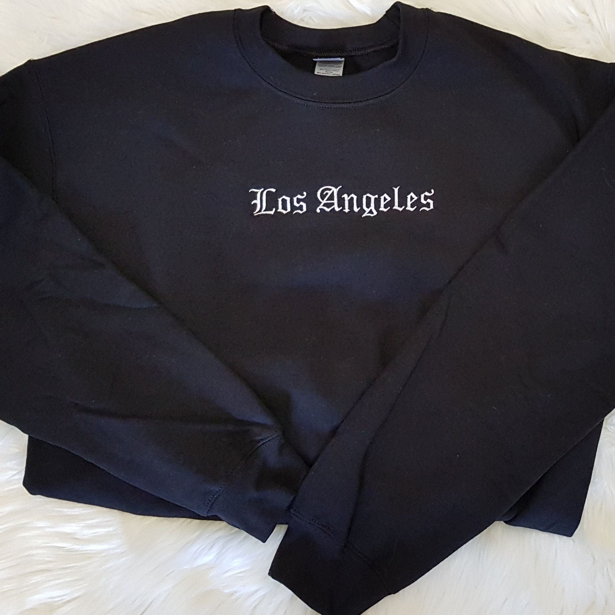 Los Angeles Embroidered Sweatshirt – Minimalist Sweatshirt