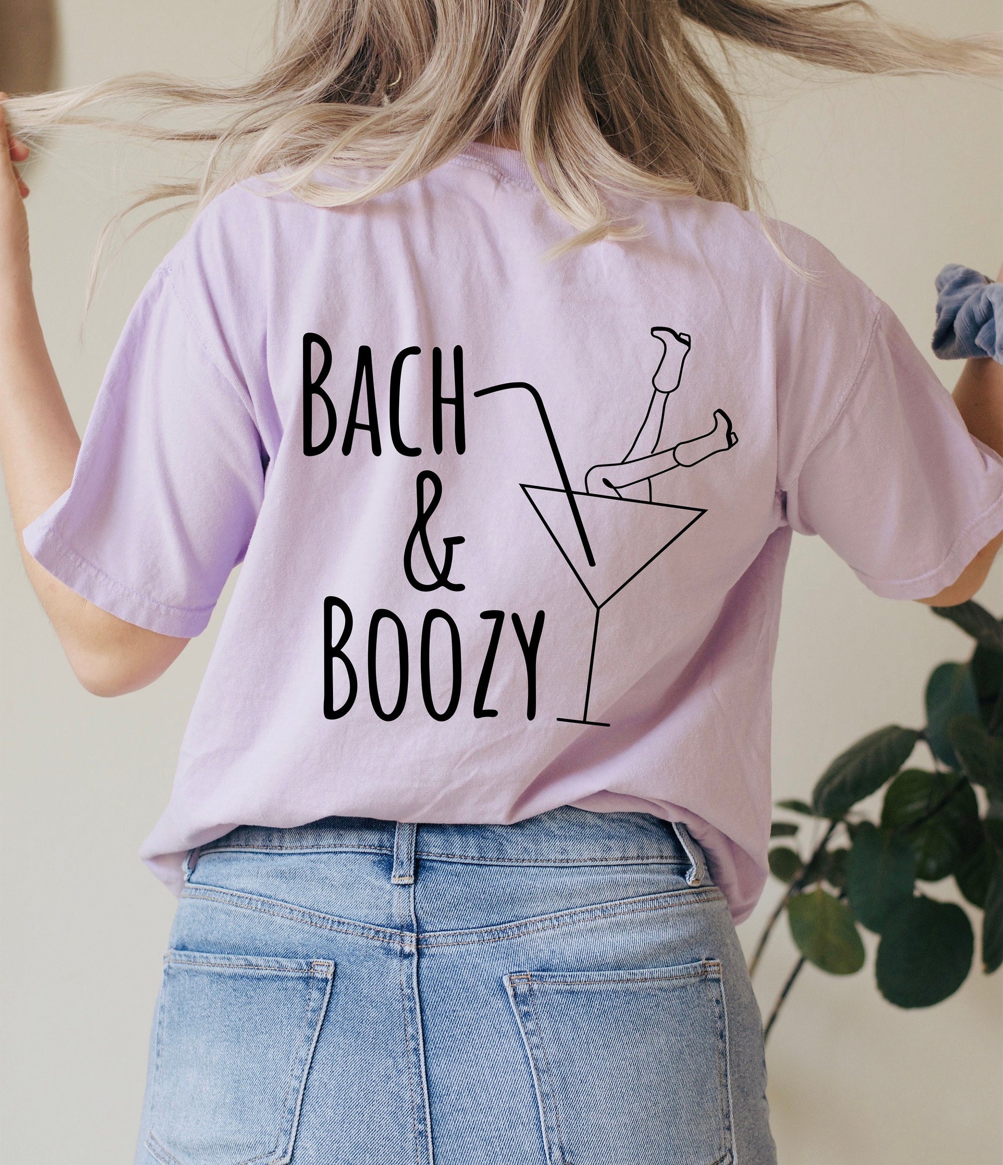 Comfort Colors Bachelorette Party Bach and Boozy Tee