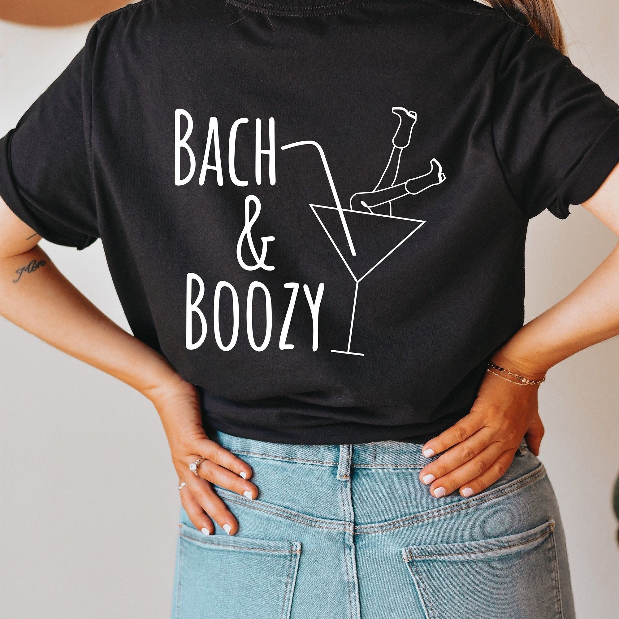 Comfort Colors Bachelorette Party Bach and Boozy Tee