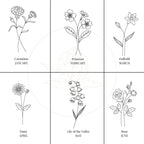 Birth Flower Embroidered Sweatshirt – Personalized Floral Crewneck