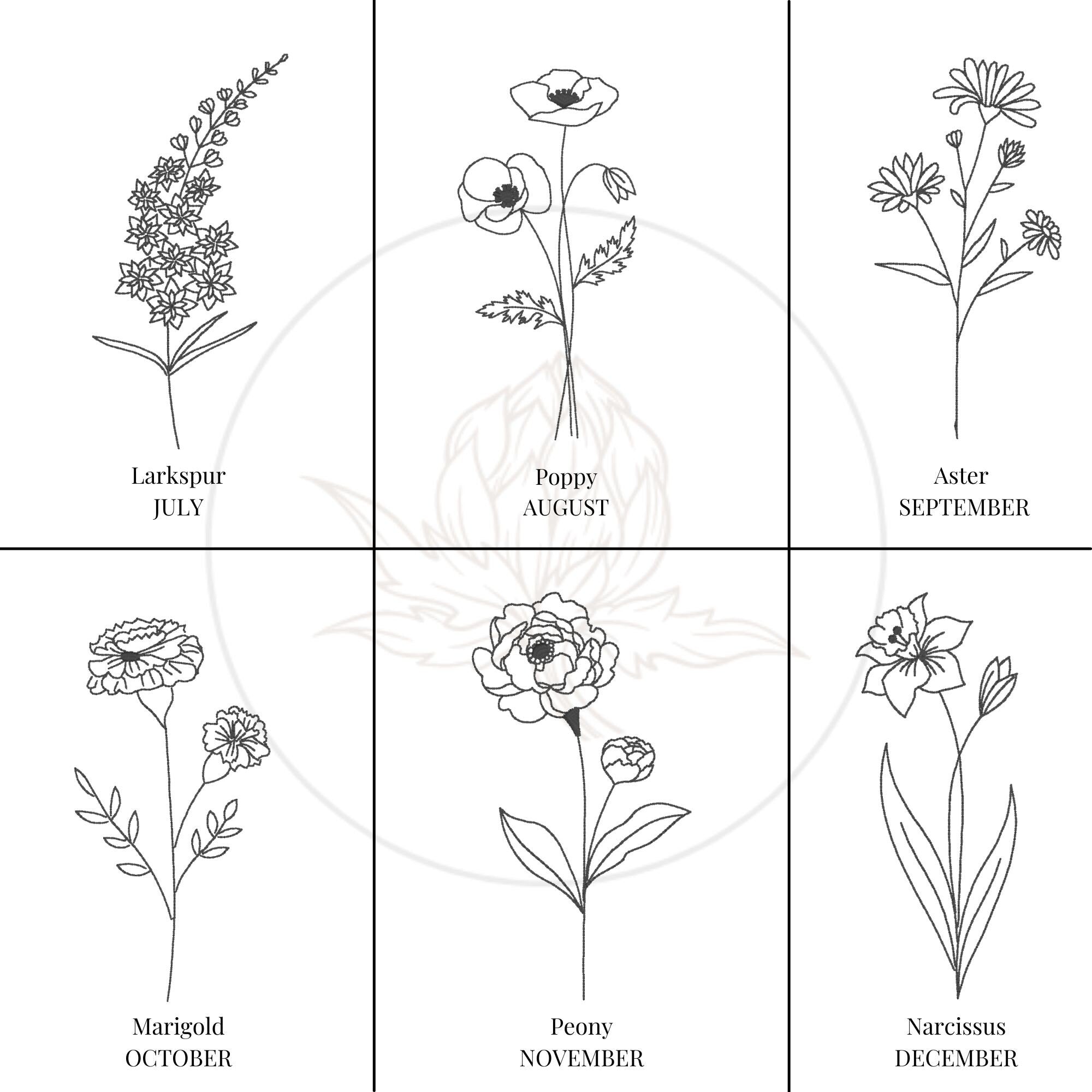 Birth Flower Embroidered Sweatshirt – Personalized Floral Crewneck
