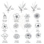Build Your Own Bouquet Birth Flower Embroidered Sweatshirt – Personalized Floral Crewneck