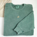 Minimalist Initial Embroidered Sweatshirt – Personalized Monogram Crewneck