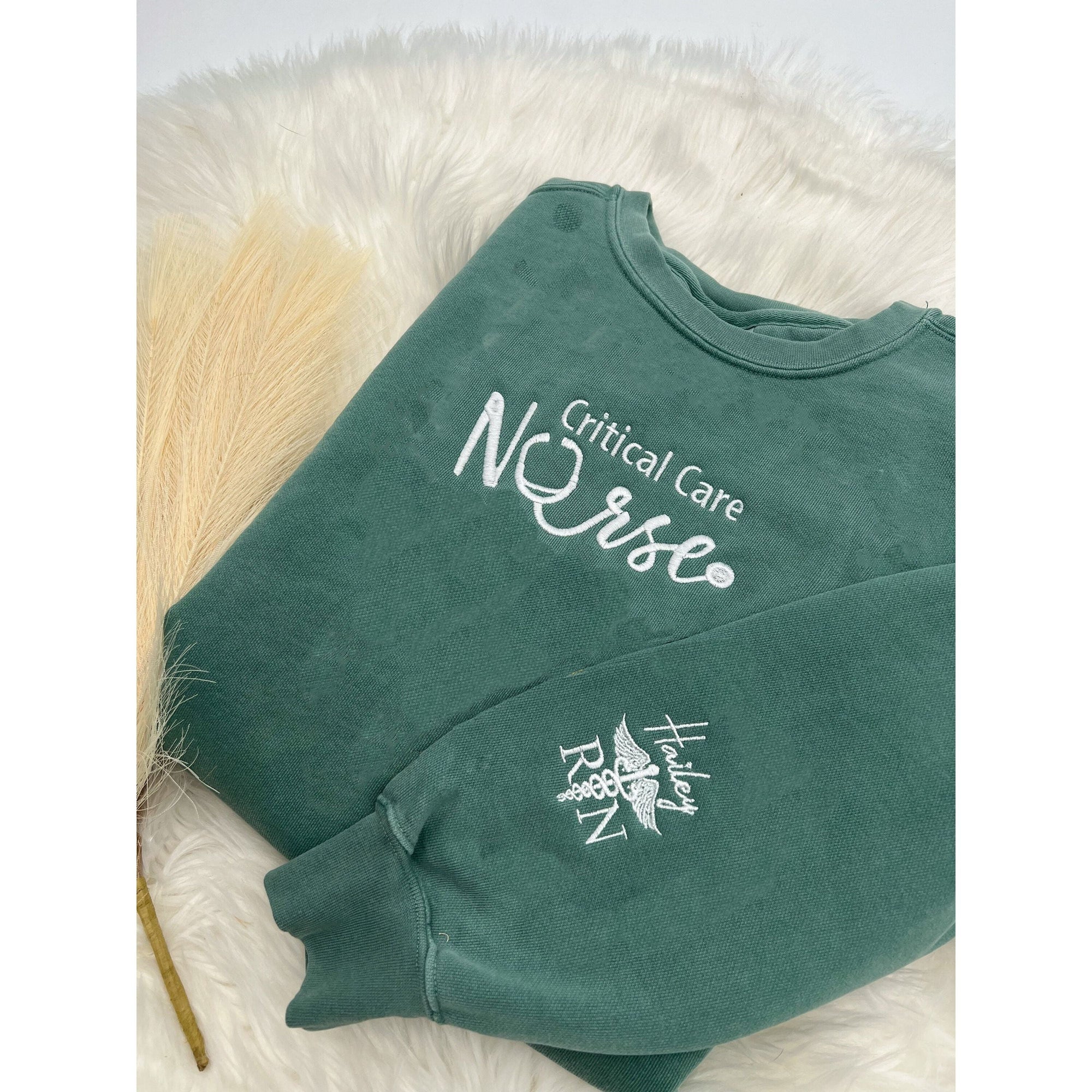 Custom Nurse Sweatshirt – Embroidered Specialty Crewneck for Nurses