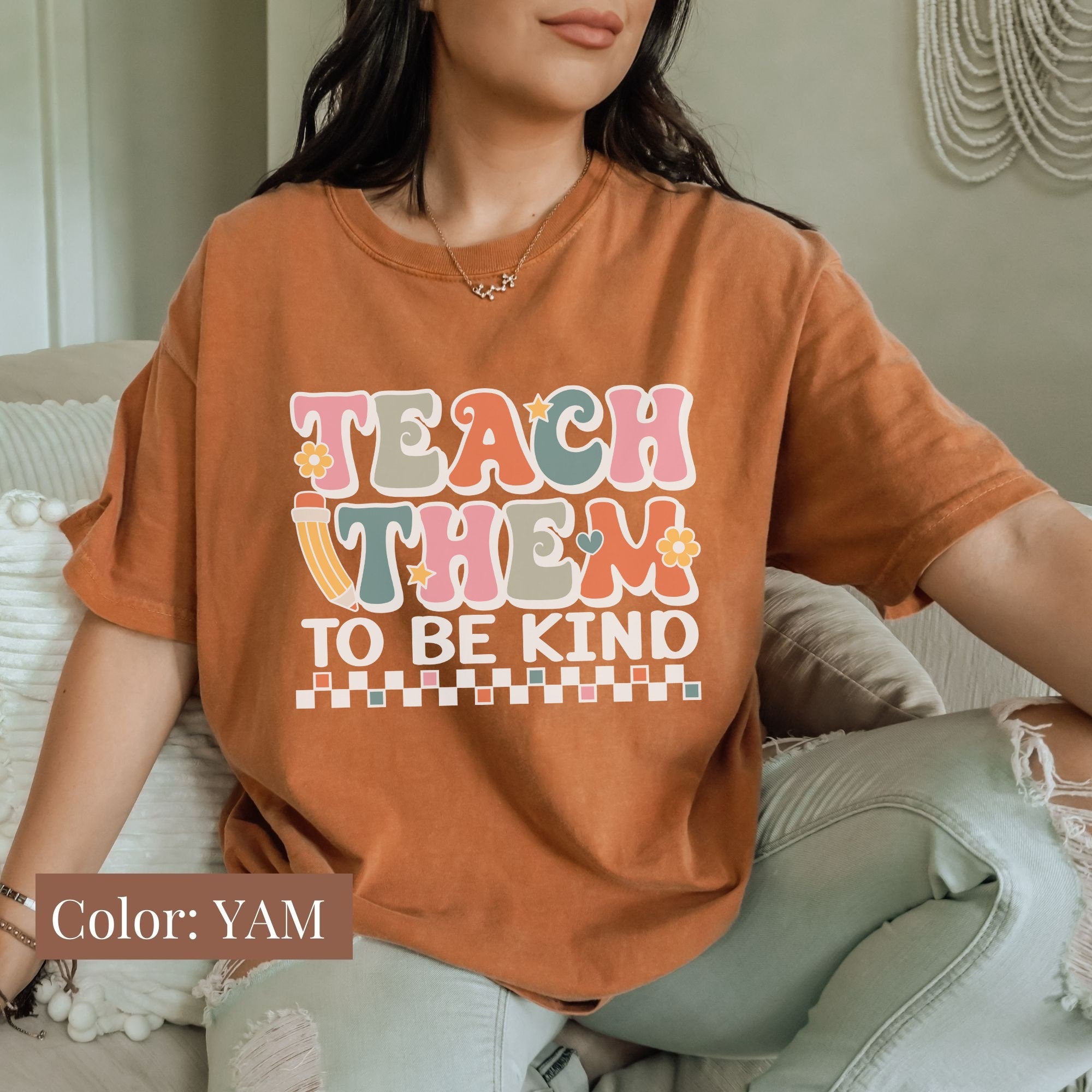 Teach them Kindness Comfort Colors Tee