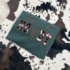Western Howdy Embroidered T-Shirt – Cowboy Longhorn Appliqué Tee